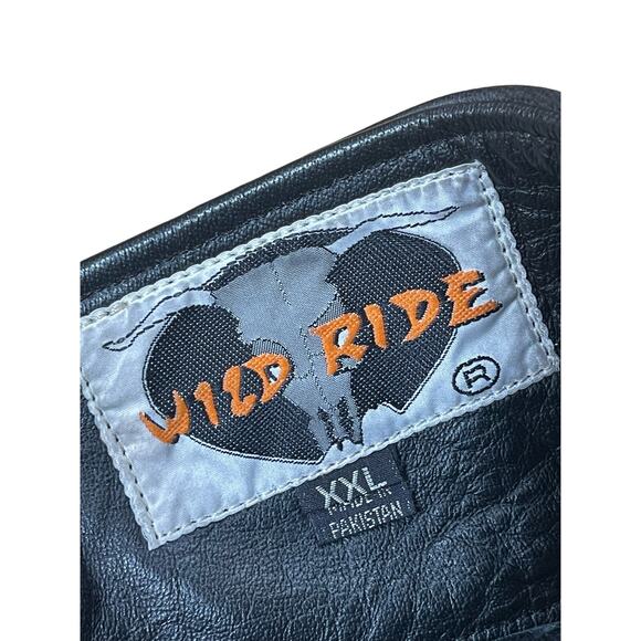 Wild Ride Black Leather Chaps Women’s Size XXL - Picture 7 of 7